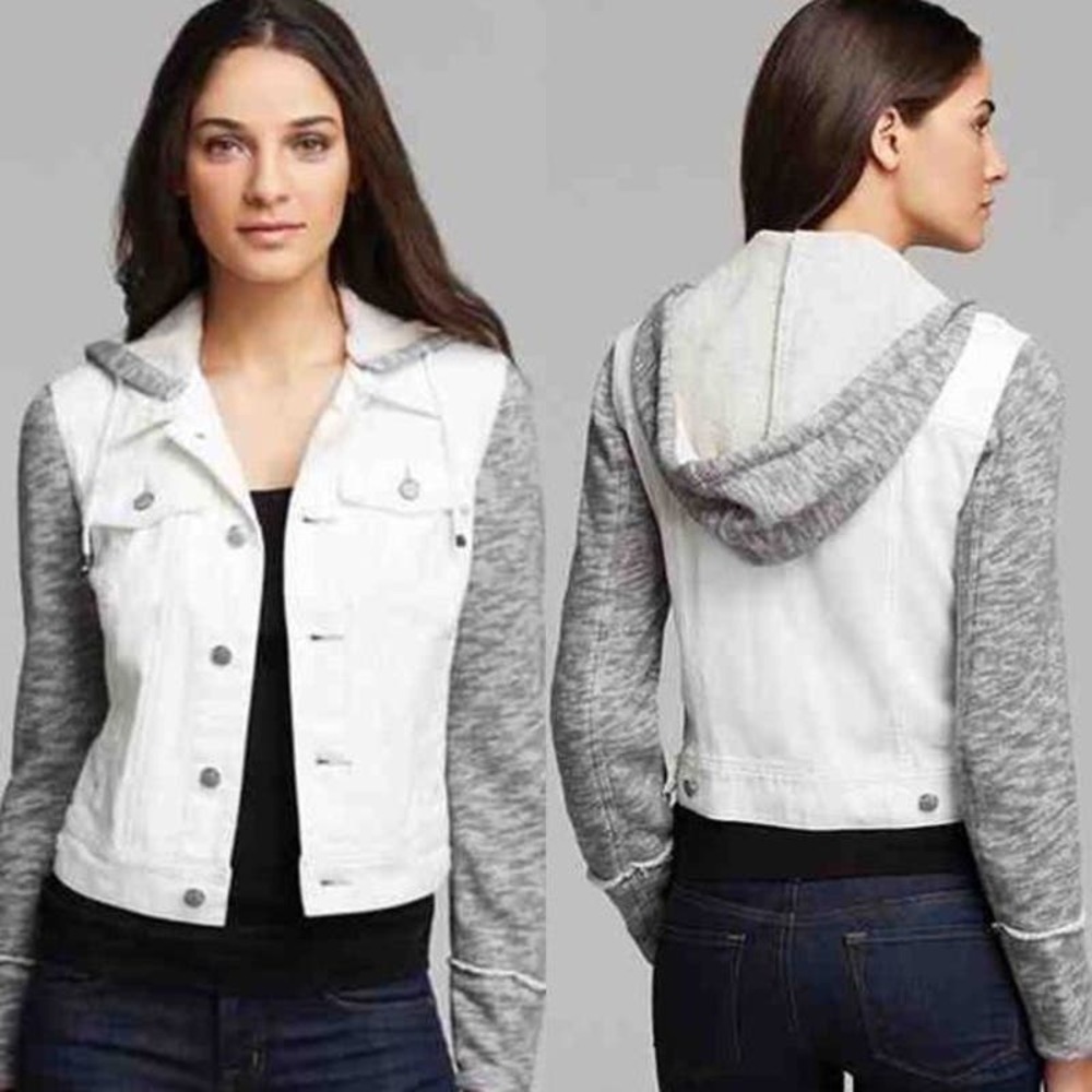 Free People Distressed Denim Jacket Med NWOT